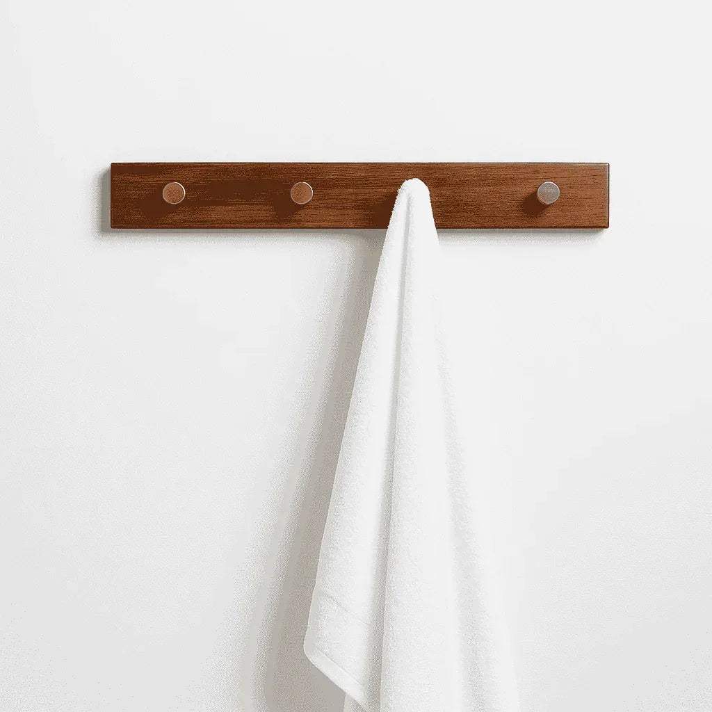 Rosewood Wall Hook Rack – Rustic & Functional Coat/Towel Hanger - NixWoods