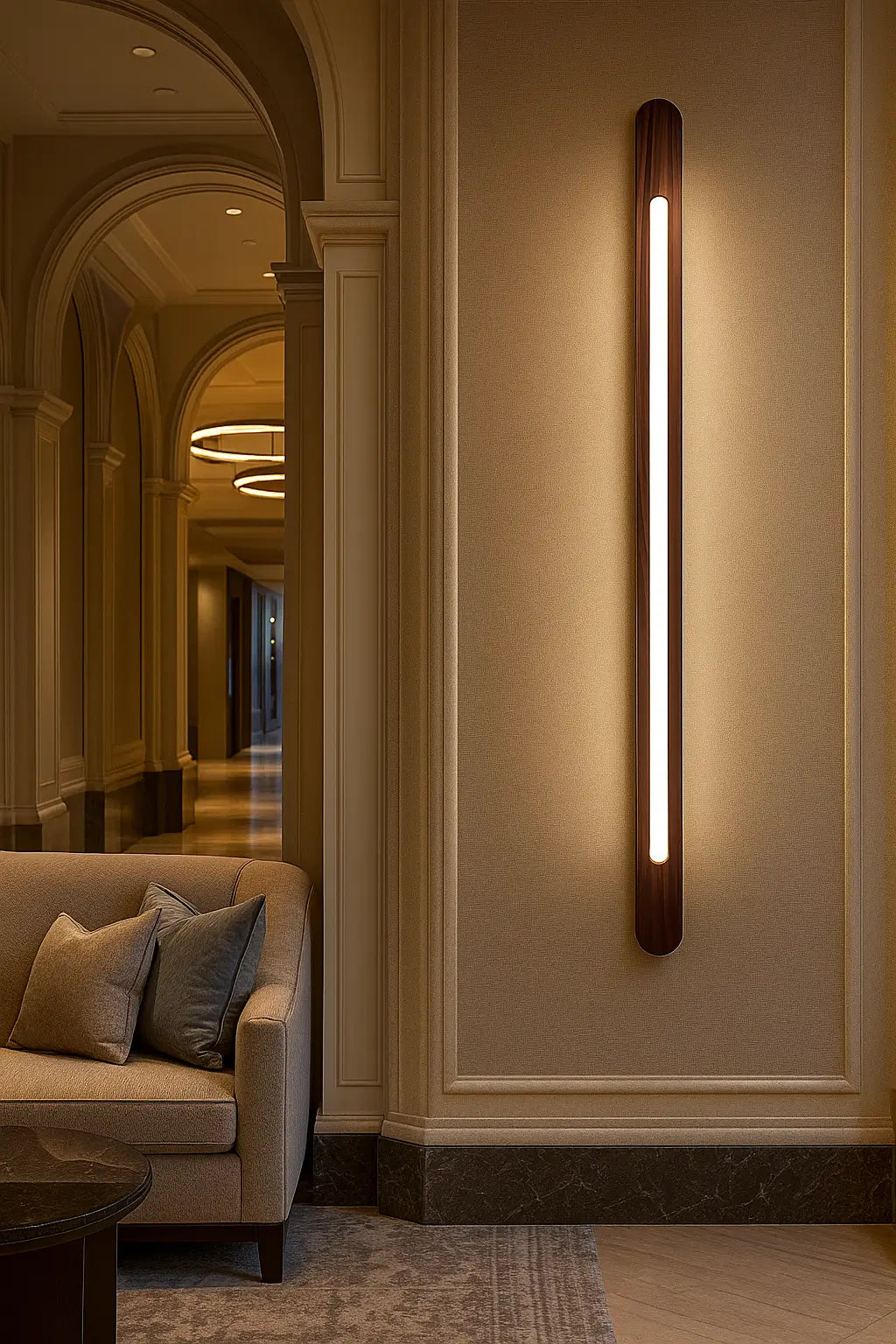 Vertical Wooden Wall Light – Minimalist Accent Lighting | Handcrafted by NixWoods