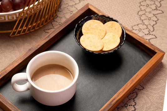 Teak & Leather Tray (Medium)