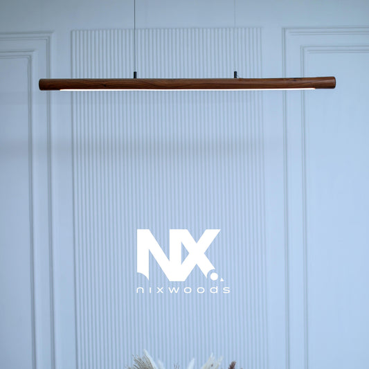 Scandinavian Rosewood Pendant Light — Handcrafted in India