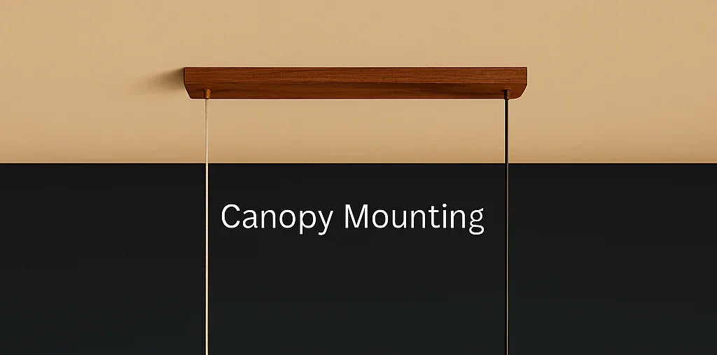 Double LED Curved | Teak Wood Pendant Light - NixWoods