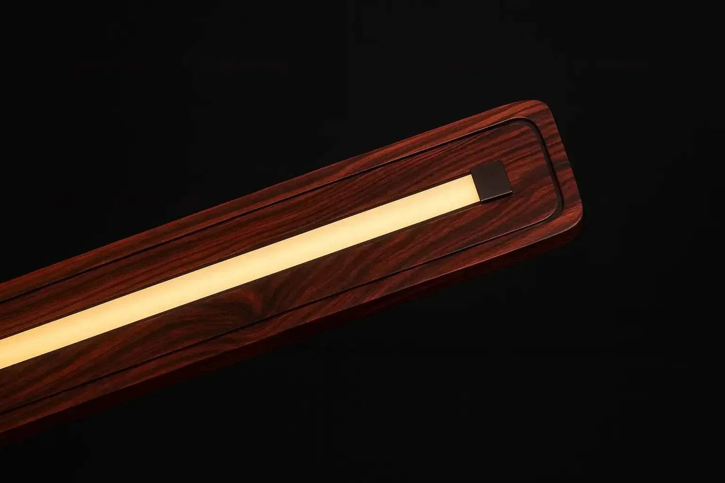 Rosewood Pendant Light – Hollow Curved Hanging Light for Modern Interiors - NixWoods
