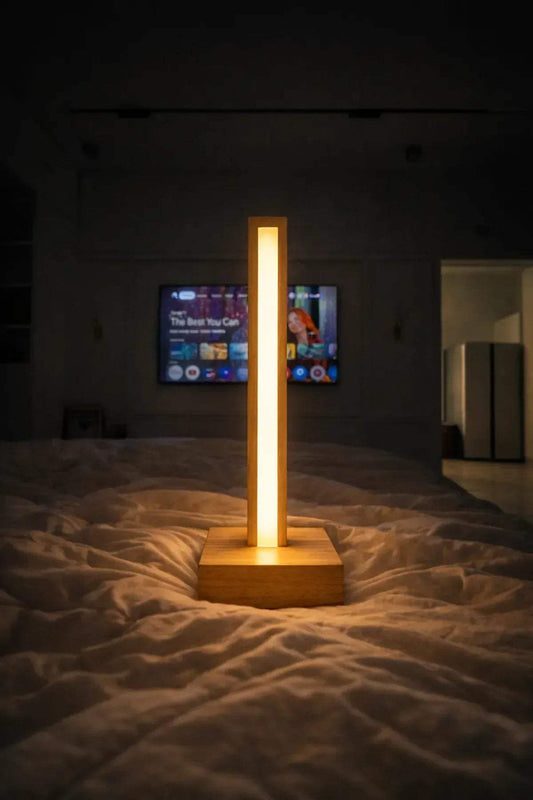 Luma Piller - Solid Wood Ambient LED Lamp - NixWoods