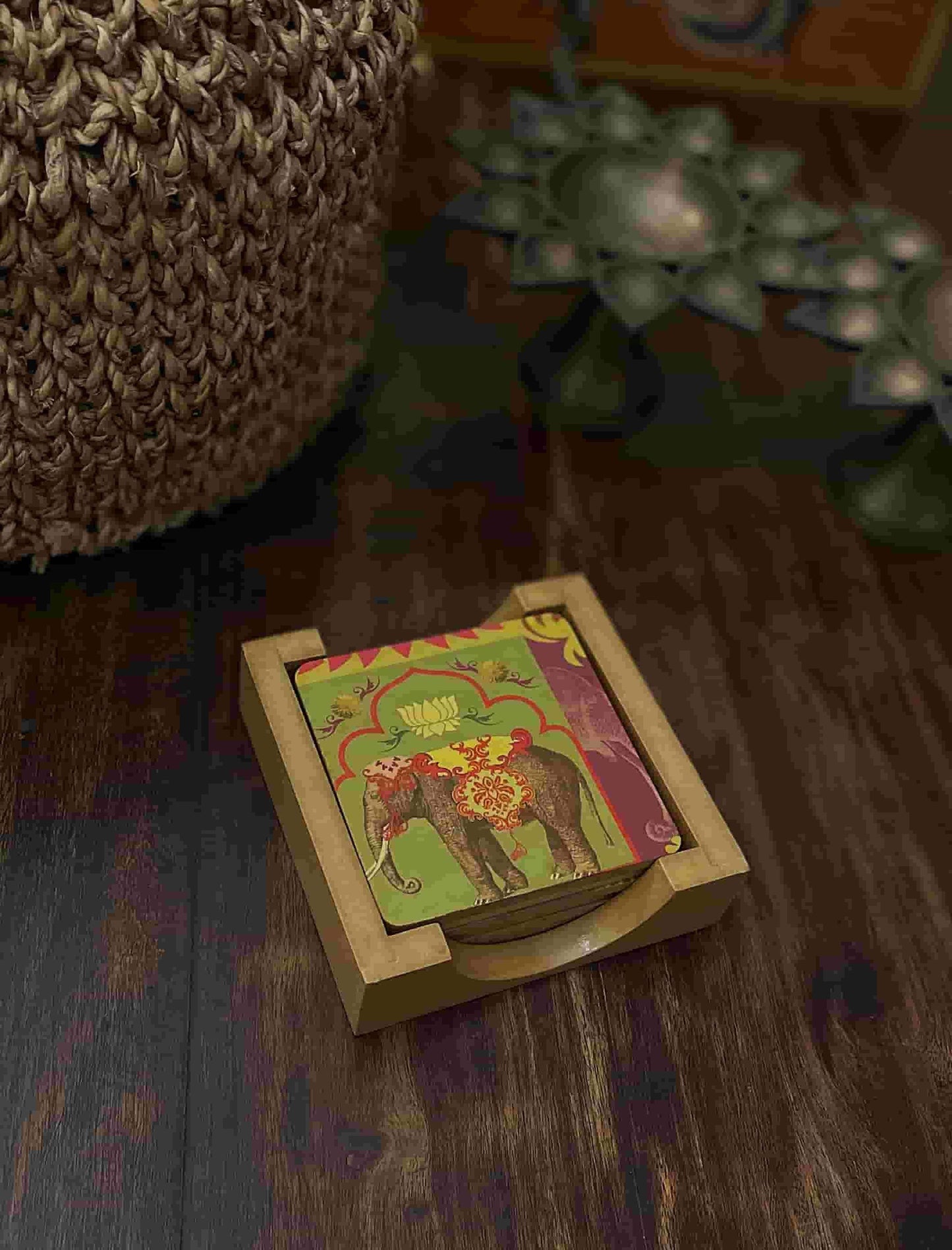 Decorative Elephant Coaster Set - NixWoods