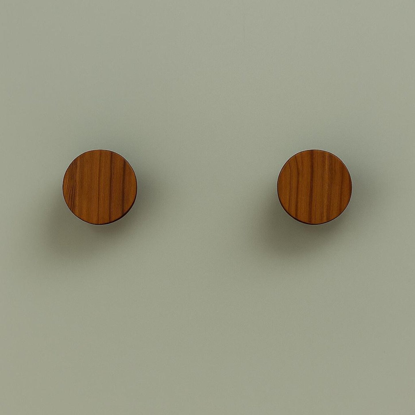 Matte Black/ Brown Wall Hook – Minimalist Modern Peg for Coats, Bags & Towels