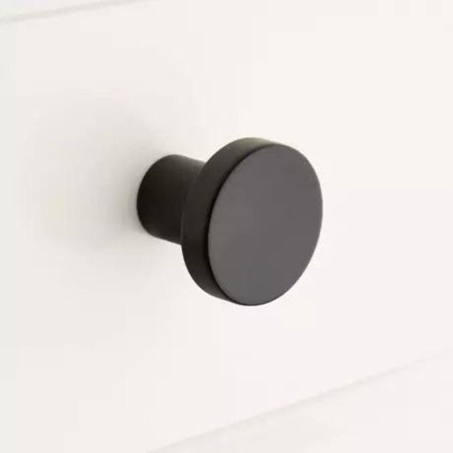 Matte Black/ Brown Wall Hook – Minimalist Modern Peg for Coats, Bags & Towels