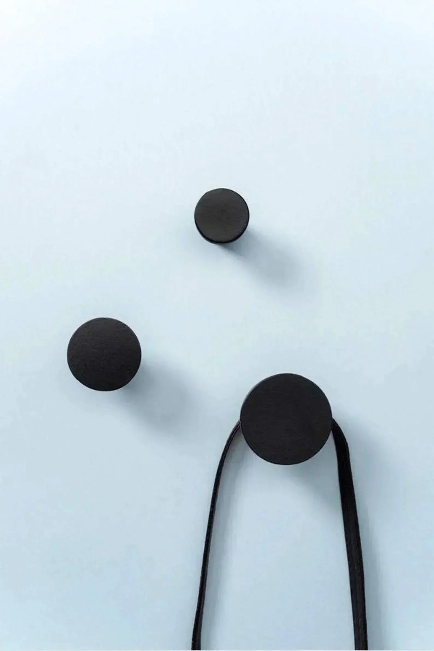 Matte black minimalist wall hook