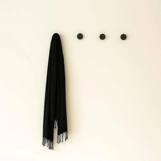 Matte Black/ Brown Wall Hook – Minimalist Modern Peg for Coats, Bags & Towels - NixWoods