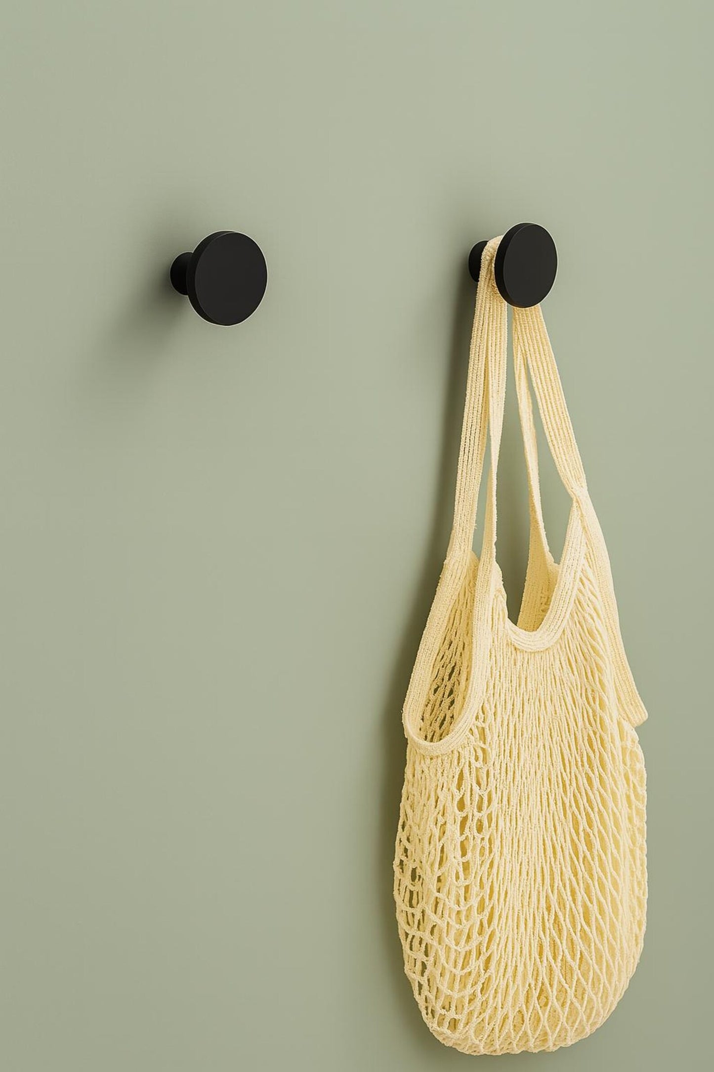Matte Black/ Brown Wall Hook – Minimalist Modern Peg for Coats, Bags & Towels