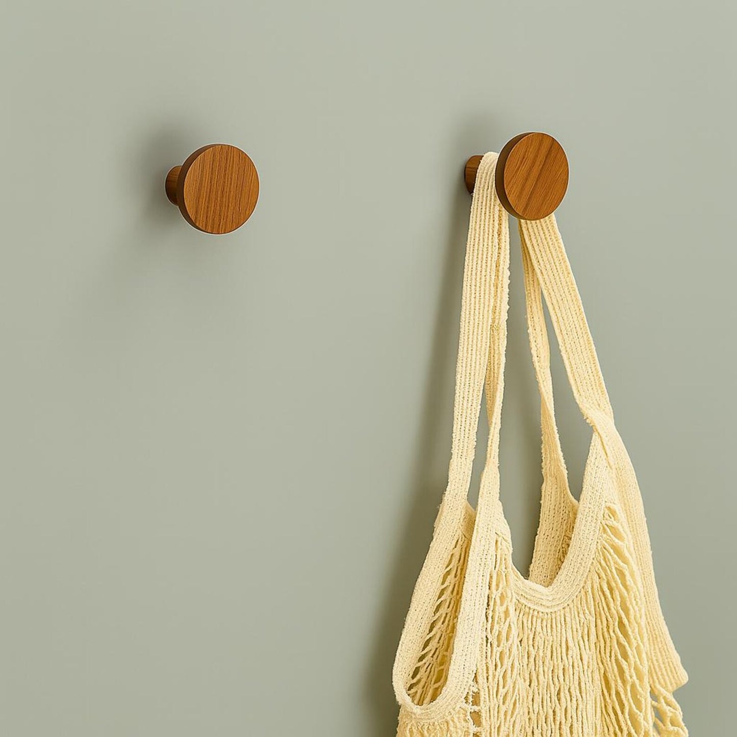 Matte Black/ Brown Wall Hook – Minimalist Modern Peg for Coats, Bags & Towels
