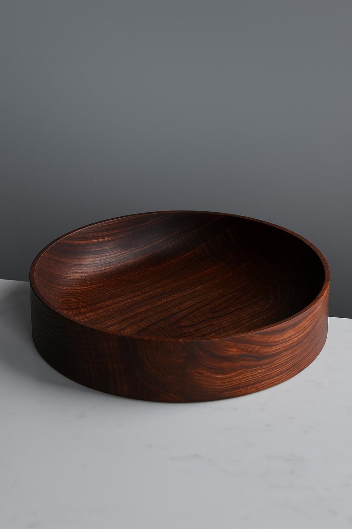 Rosewood Bowl – Decorative Wooden Centerpiece for Table or Entryway
