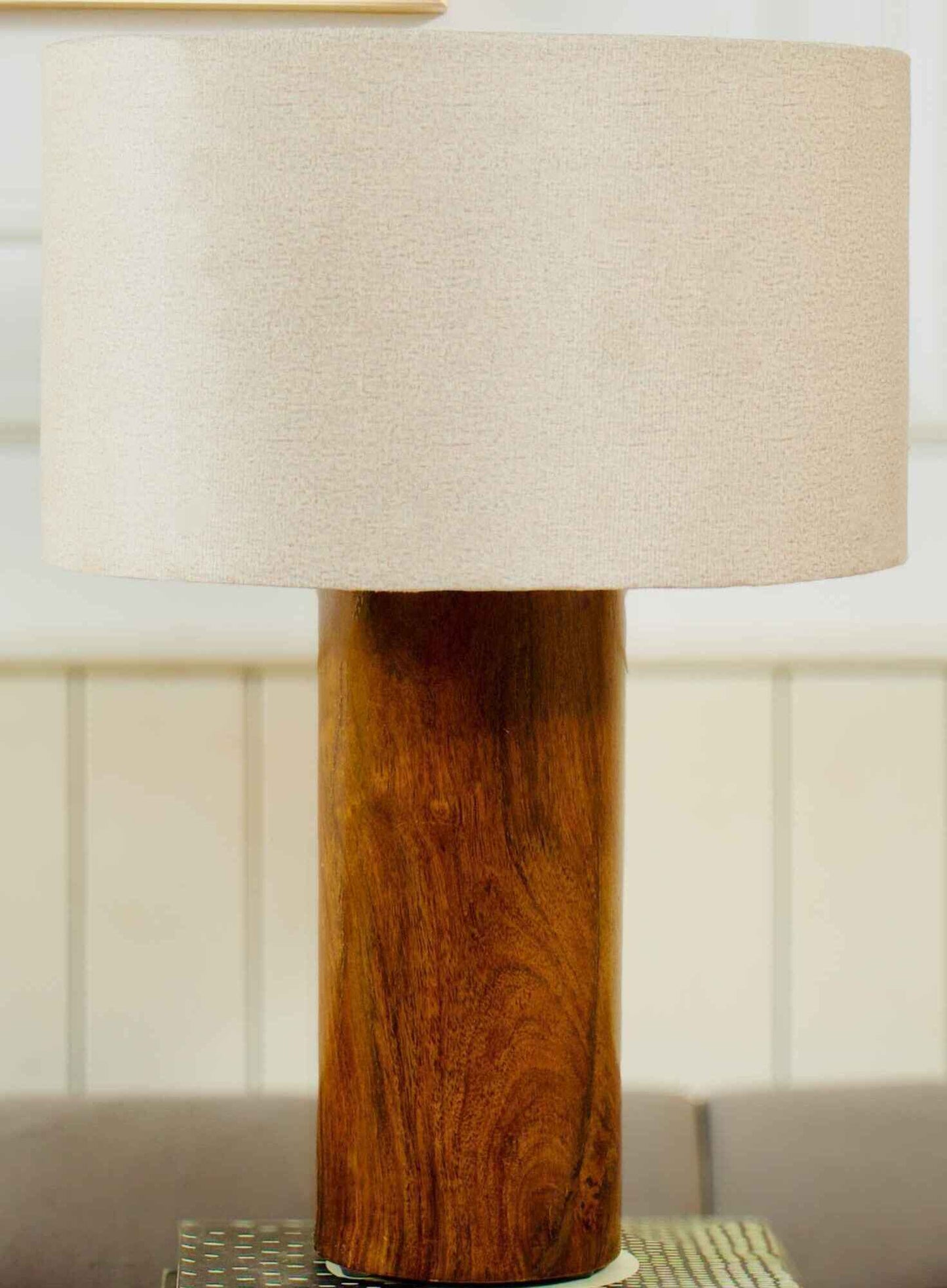 Rosewood Tall Table Lamp – White Shade - Adam Spirit