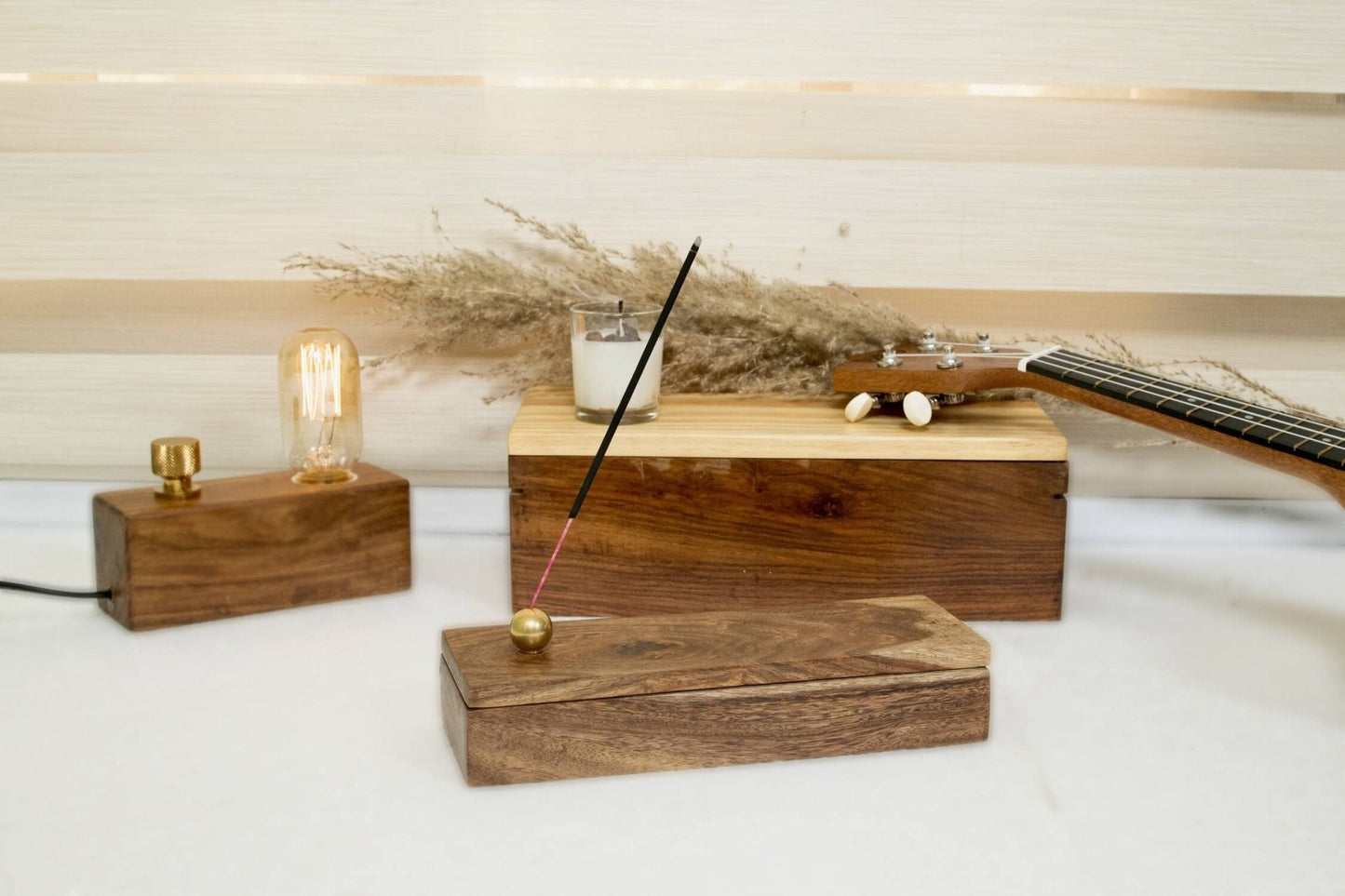 Teak Wood Incense Holder – Simple & Elegant Aroma Diffuser - Adam Spirit