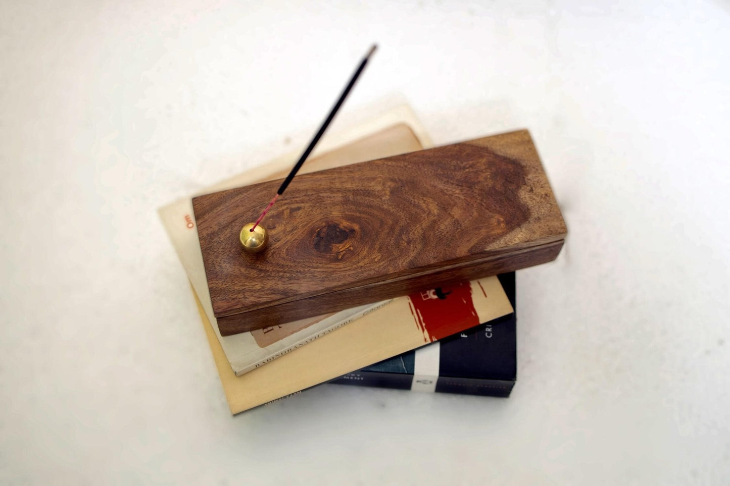 Teak Wood Incense Holder – Simple & Elegant Aroma Diffuser - Adam Spirit