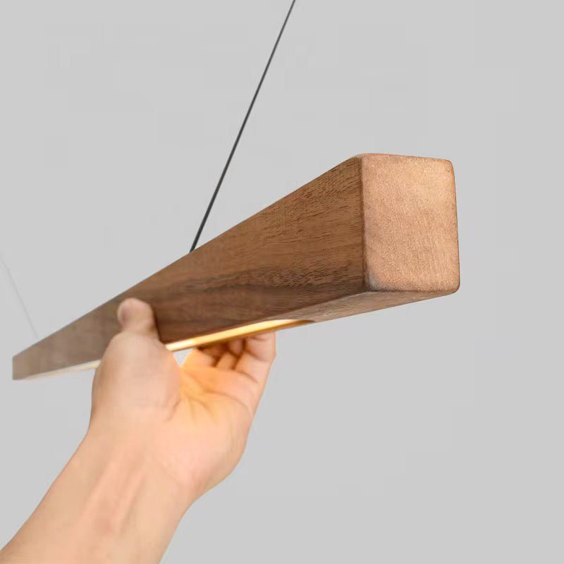 Wooden Tube Pendant Light – Sleek & Minimalist - Adam Spirit