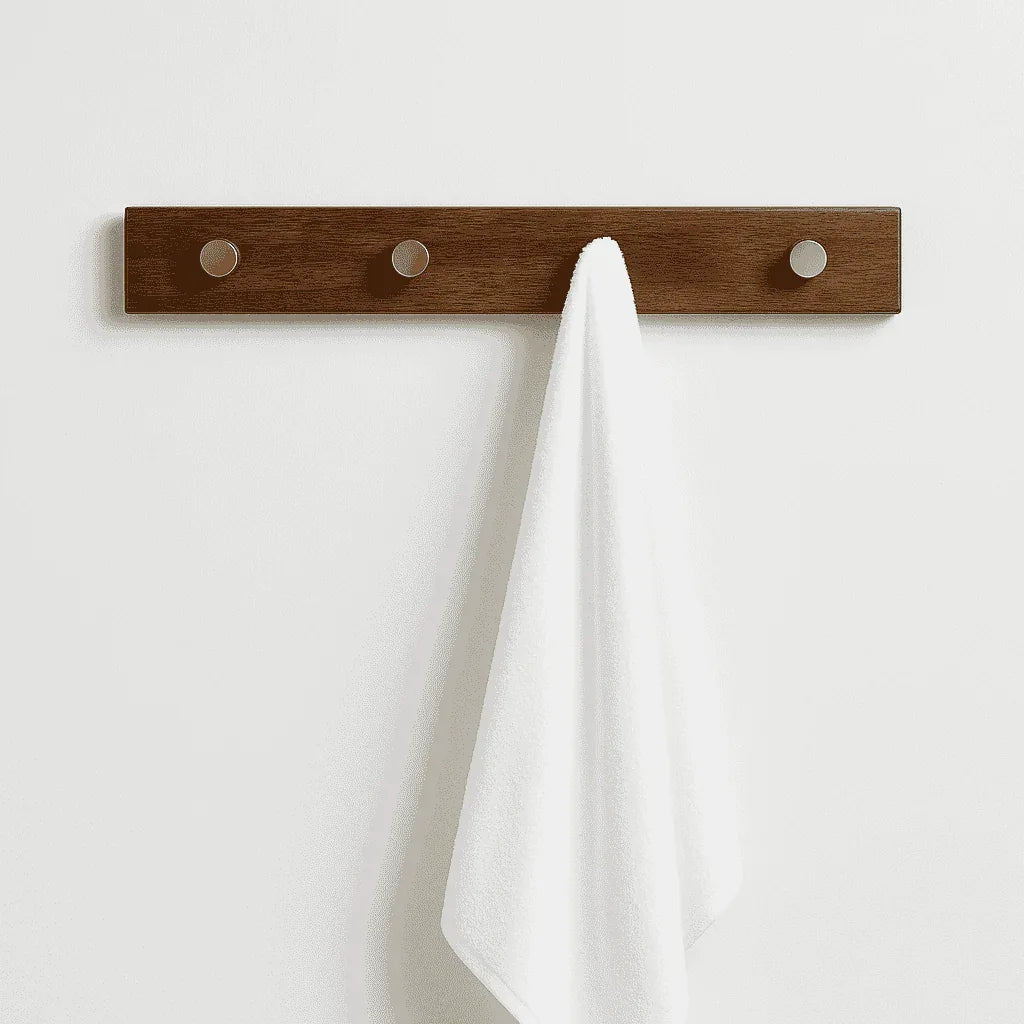 Rosewood Wall Hook Rack – Rustic & Functional Coat/Towel Hanger - NixWoods