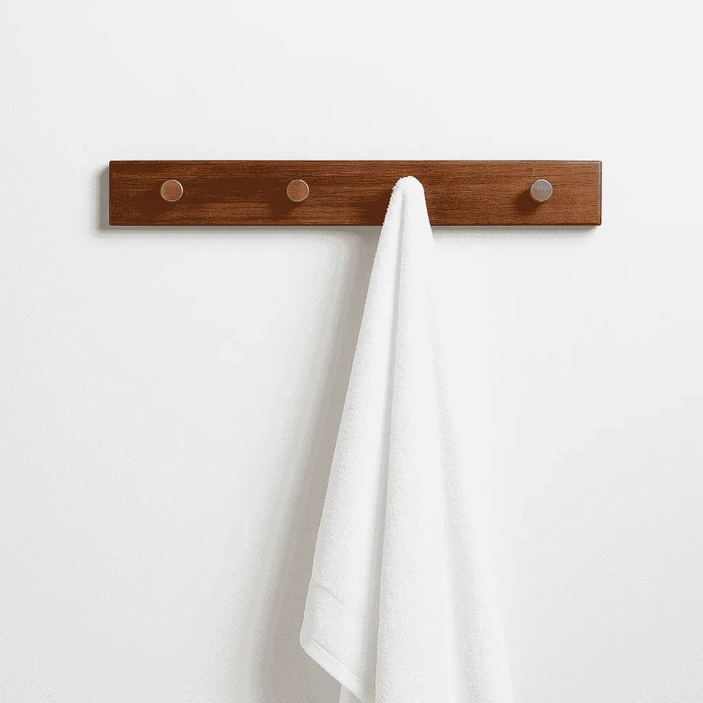 Rosewood Wall Hook Rack – Rustic & Functional Coat/Towel Hanger - NixWoods