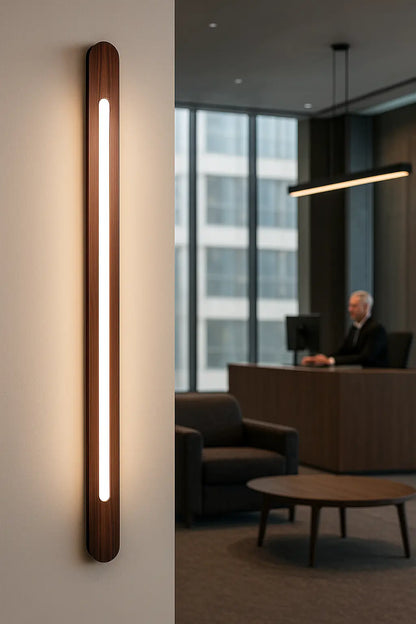 Vertical Wooden Wall Light – Minimalist Accent Lighting | Handcrafted by NixWoods