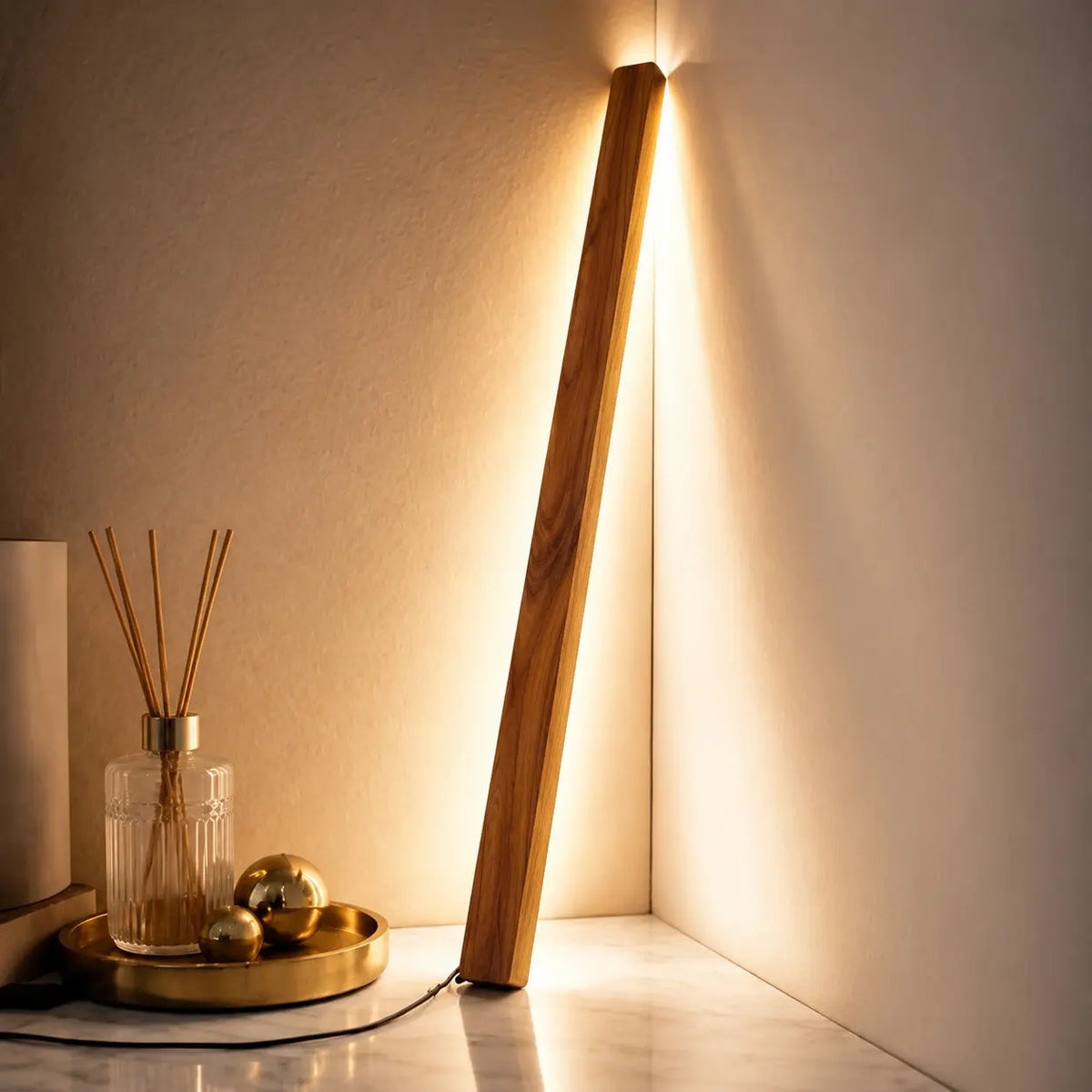 NIX LINE – Solid Teakwood Floor Lamp NixWoods