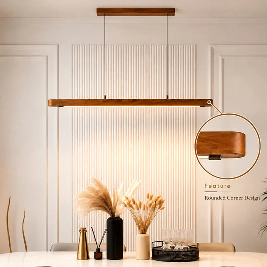 Teak Wood Pendant Light – Nordic Wooden Ceiling Hanging Light | Nixwoods NixWoods
