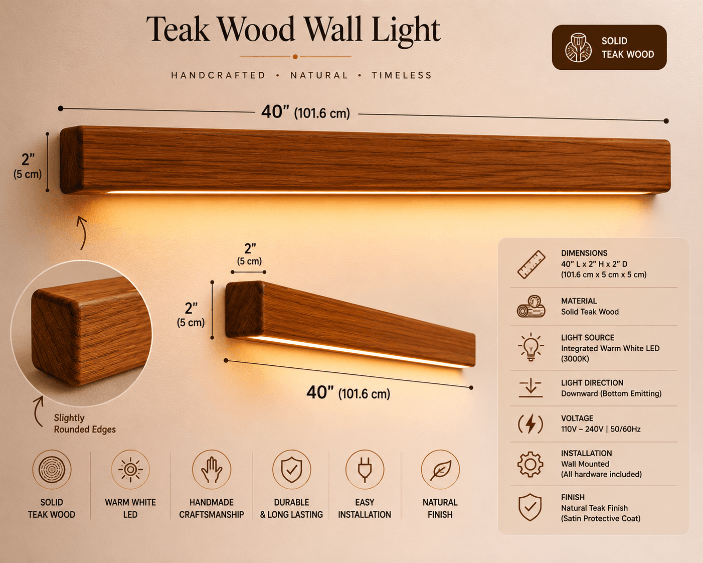 Nixwoods Aurora Linear Wall Light