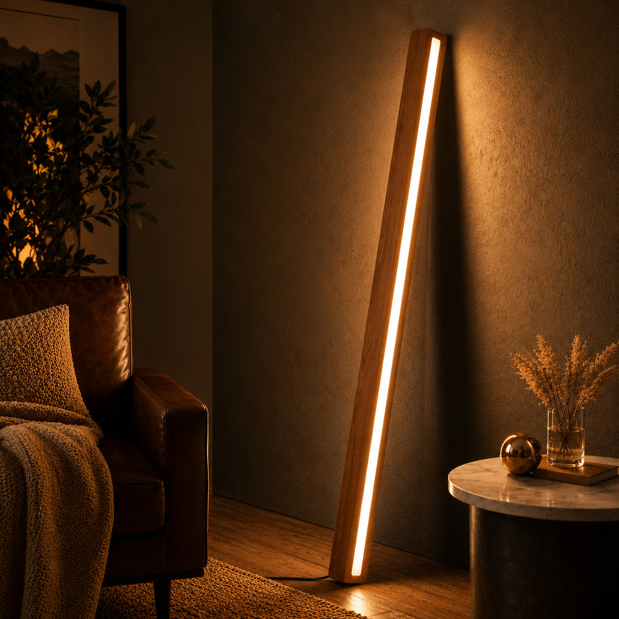 NIX LINE – Solid Teakwood Floor Lamp NixWoods