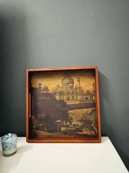 Imperial Taj Mahal tray | Art Finish - NixWoods