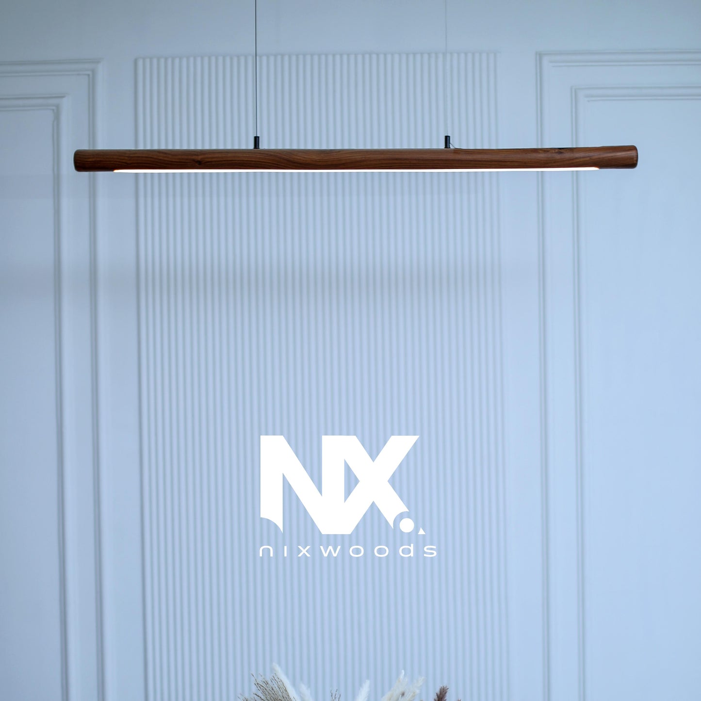 Scandinavian Rosewood Pendant Light — Handcrafted in India