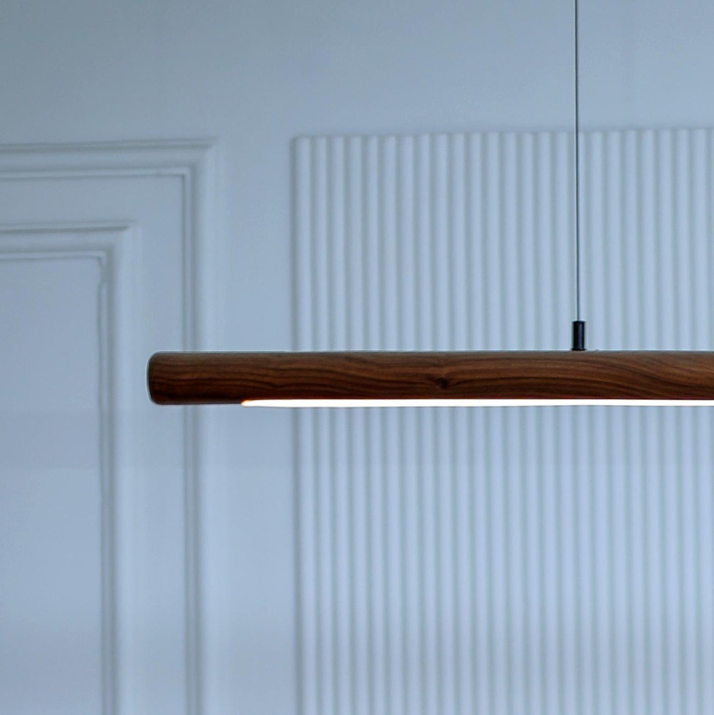 Scandinavian Rosewood Pendant Light — Handcrafted in India