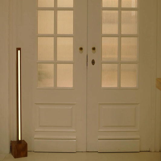 Minimal Solid Wood Floor Lamp for Modern Interiors