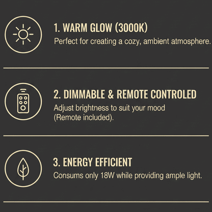 Vertical wooden wall light features - warm 3000K glow, dimmable with remote, 18W - NixWoods sconce