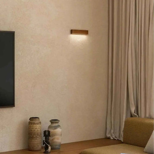 Aure Light Wall Sconce | Wooden Linear LED Wall Light | NixWoods