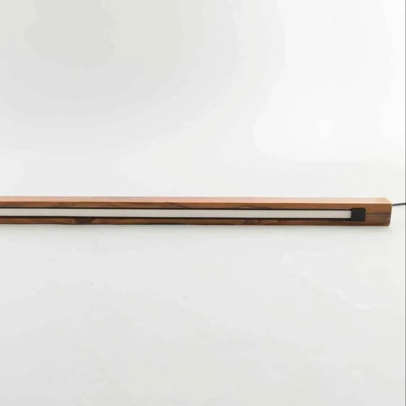 NixWoods wooden tube pendant light shown on a plain white background - minimalist linear design