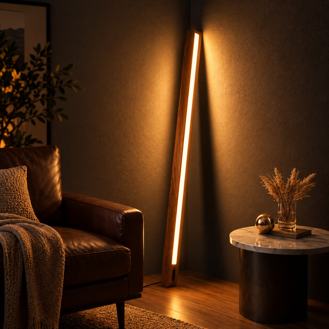 NIX LINE – Solid Teakwood Floor Lamp NixWoods