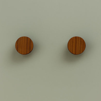 Matte Black/ Brown Wall Hook – Minimalist Modern Peg for Coats, Bags & Towels
