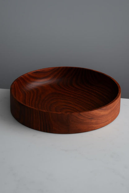 Rosewood Bowl – Decorative Wooden Centerpiece for Table or Entryway