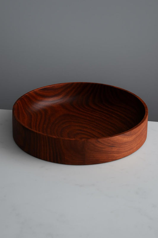Rosewood Bowl – Decorative Wooden Centerpiece for Table or Entryway