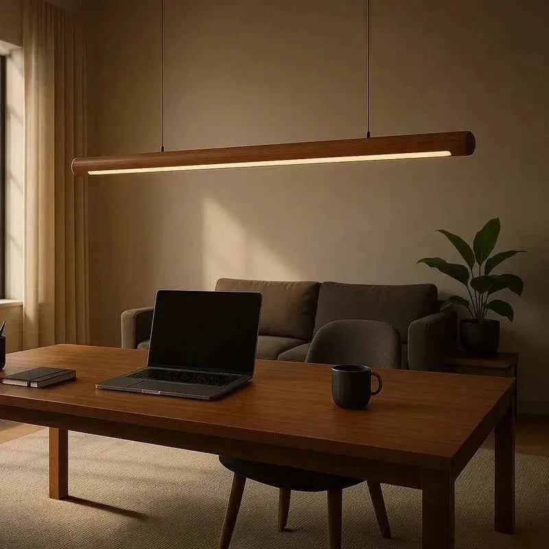 Scandinavian Rosewood Pendant Light — Handcrafted in India