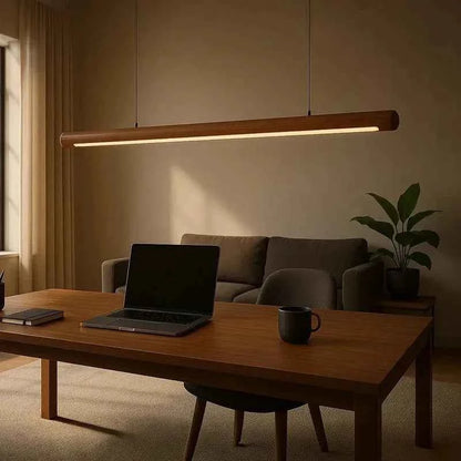 Scandinavian Rosewood Pendant Light — Handcrafted in India