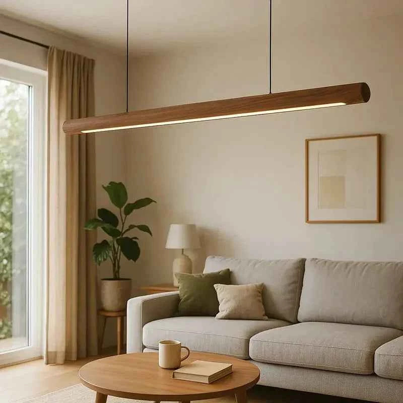 Scandinavian Rosewood Pendant Light — Handcrafted in India