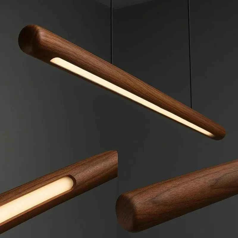 Scandinavian Rosewood Pendant Light — Handcrafted in India