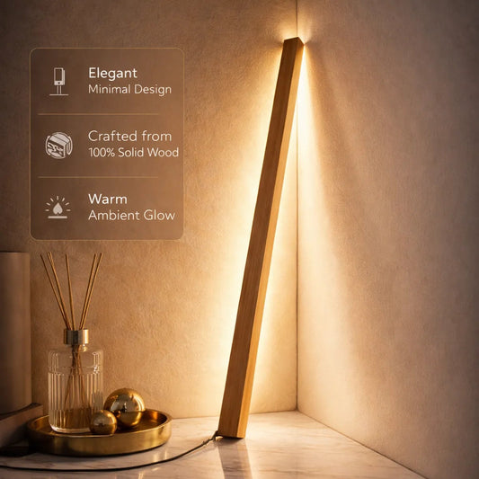 NIX LINE – Solid Wood Floor Lamp
